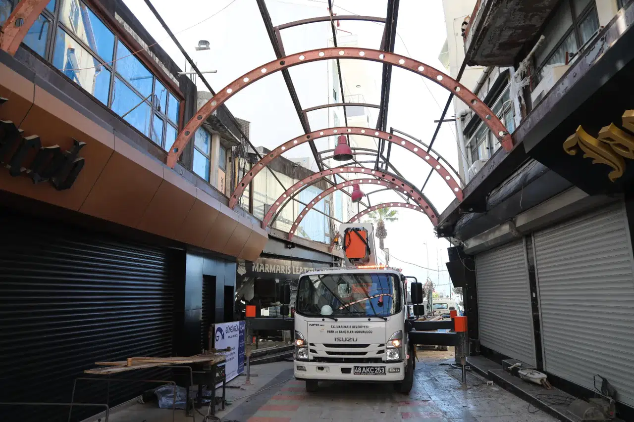 Marmaris Çarşısı Adım Adım Değişiyor: 57. Sokak Çalışma Alanında