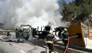 Milas-Yatağan Karayolunda Tır Alevlere Teslim Oldu