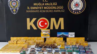 Marmaris’teki kaçak tütün operasyonunda 6 şüpheli gözaltına alındı