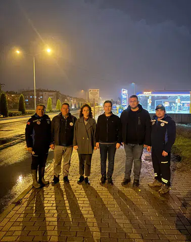 Muğla’da Sağanak Alarmı: Başkanlar Gece Yarısı Çalışmaları Yerinde Takip Etti