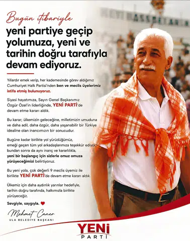 Ula’da CHP’den Toplu Kopuş! Başkan Caner ve 9 Meclis Üyesi YENİ PARTİ’de