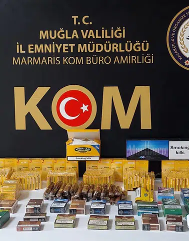 Marmaris’teki kaçak tütün operasyonunda 6 şüpheli gözaltına alındı