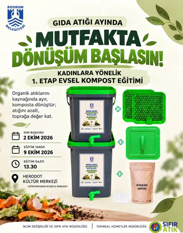Mutfak Atıklarını Değerlendirmenin Yolu Bodrum’da Anlatılacak