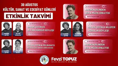 Milas’ta Şiir, Müzik ve Söyleşilerle Dolu Bir Hafta