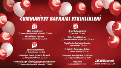 Tiyatrodan Konsere, Fener Alayından Zakkum’a: Marmaris’te 102. Yıl Kutlaması Başlıyor