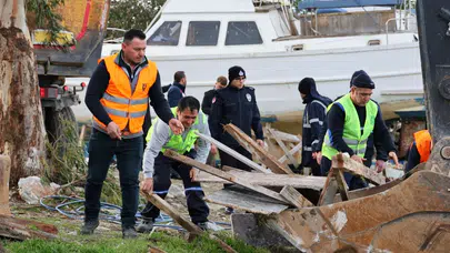 Kaçak İskeleler Söküldü, Atıl Tekneler Kaldırıldı: Gümbet’te Yeni Dönem