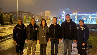 Muğla’da Sağanak Alarmı: Başkanlar Gece Yarısı Çalışmaları Yerinde Takip Etti