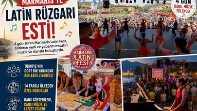 Marmaris’te 4 Günlük Latin Çılgınlığı! İlçede Adım Atacak Yer Kalmadı