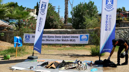 Bodrum’da Kıyı Temizliği: 7.585 Parça Atık Toplandı