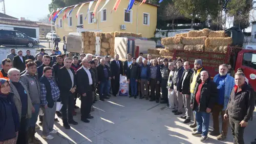 Milas’ta 204 Üreticiye 612 Saman, 408 Yem Çuvalı