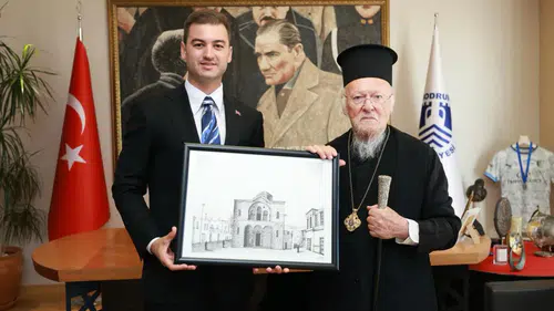Patrik Bartholomeos Bodrum’da Aya Nikola Kilisesi’ni İnceledi
