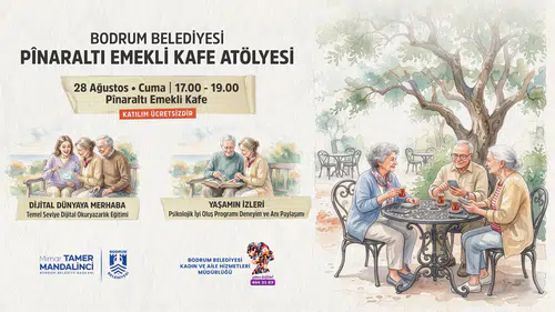 Bodrum Belediyesi’nden Emeklilere Ücretsiz Atölye Desteği