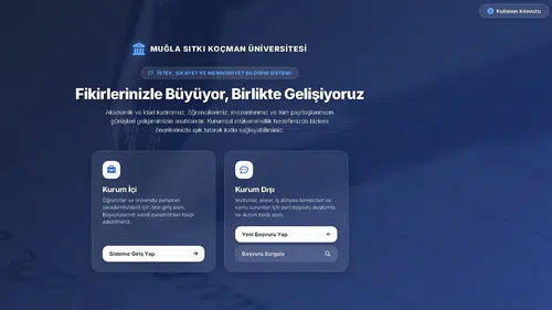 MSKÜ’den Katılımcı Yönetim Hamlesi: Şikâyet ve Öneriler Artık Daha Kolay İletilecek