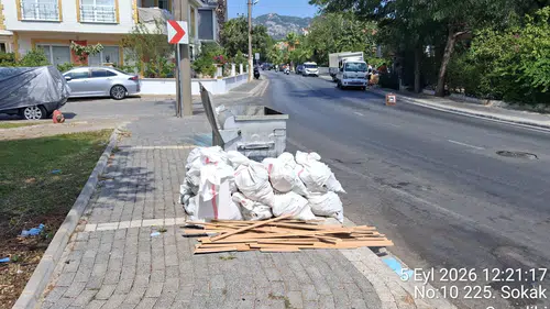 Marmaris’te Kaçak Moloz Dökümüne Sıkı Denetim: Ceza Kesildi