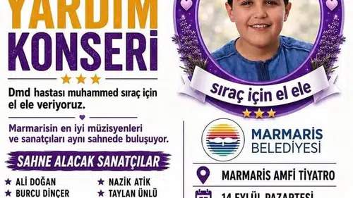 Siraç İçin Şarkılar Söylenecek: Marmaris’te Büyük Yardım Konseri