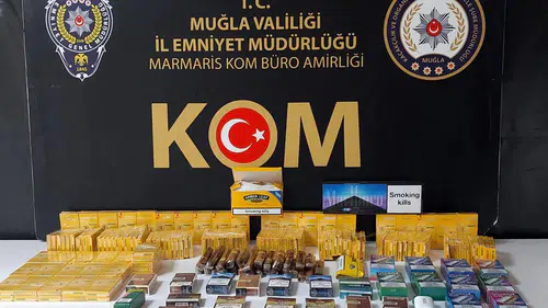 Marmaris’teki kaçak tütün operasyonunda 6 şüpheli gözaltına alındı