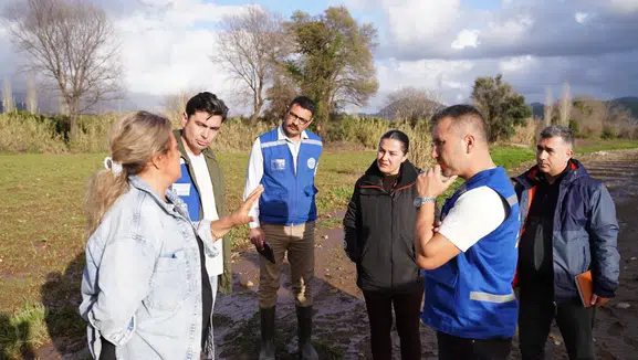 Köyceğiz’de Sel Vurdu, Büyükşehir Harekete Geçti! Üreticiye Destek Başladı
