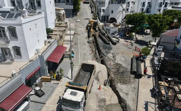 Gümbet’te Esnafı Şaşırtan Hız! MUSKİ 10 Günde Tamamladı