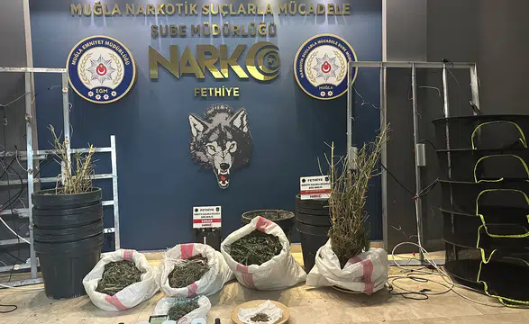 Muğla'da Narkotik Operasyonu: Villayı Sera Gibi Kullanmışlar!