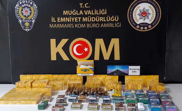 Marmaris’teki kaçak tütün operasyonunda 6 şüpheli gözaltına alındı