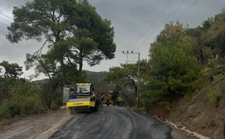Söğüt’te Tehlikeli Yol Sıcak Asfaltla Yenilendi
