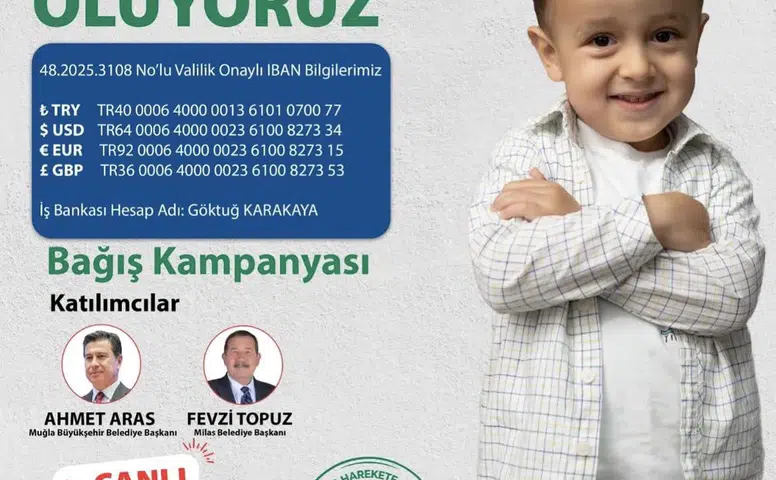 DMD Hastası Göktuğ İçin Muğla Tek Yürek! Ahmet Aras’tan Canlı Yayınla Destek Çağırısı