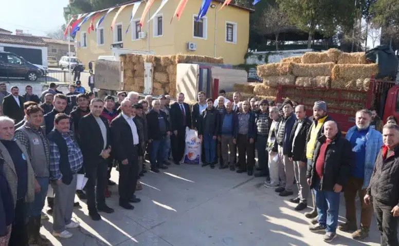 Milas’ta 204 Üreticiye 612 Saman, 408 Yem Çuvalı