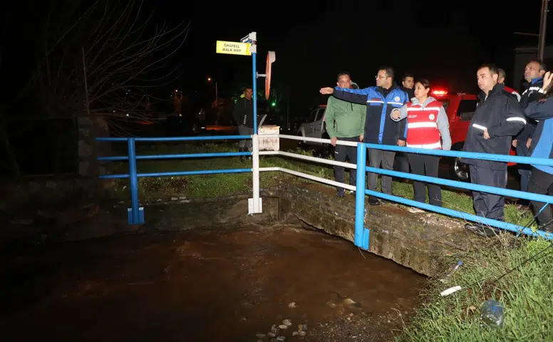 Yağış Teyakkuzu! Muğla Büyükşehir Tüm Birimleriyle Sahadaydı