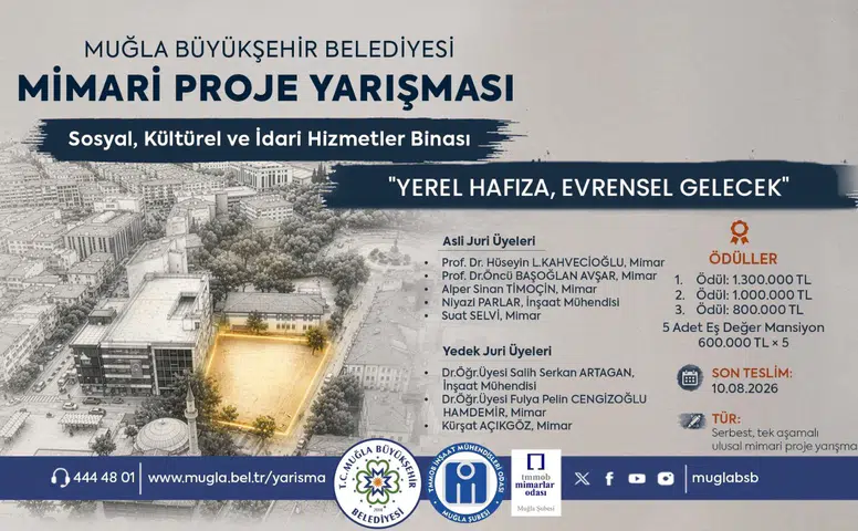 Muğla’nın Yeni Hizmet Binası İçin Fikirler Yarışacak
