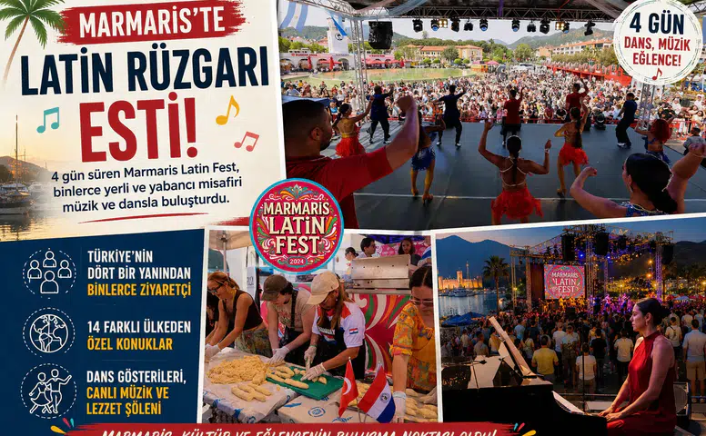 Marmaris’te 4 Günlük Latin Çılgınlığı! İlçede Adım Atacak Yer Kalmadı