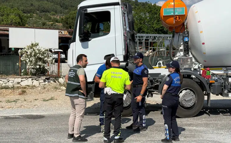 Muğla’da Beton Mikserlerine Sıfır Tolerans