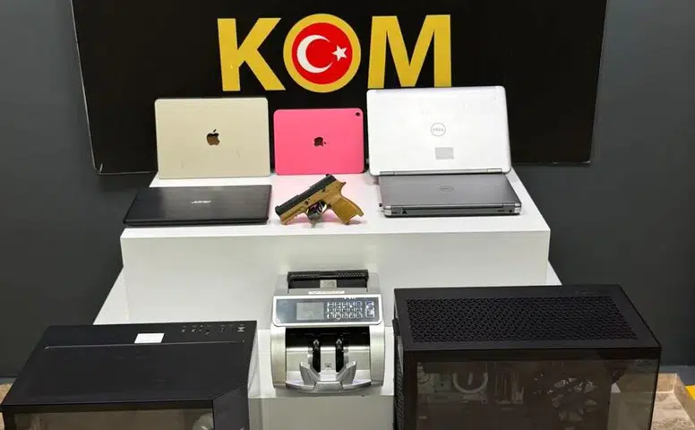 Muğla'da yasa dışı bahis operasyonu: 5 tutuklama, silah ve bilgisayar ele geçirildi