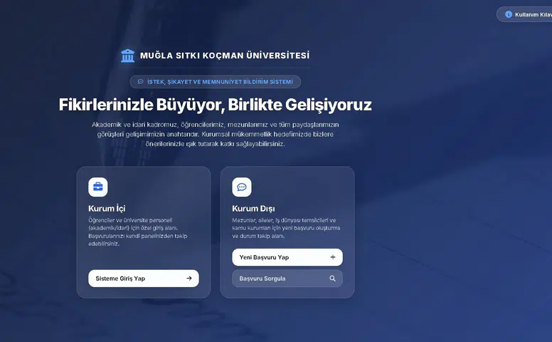 MSKÜ’den Katılımcı Yönetim Hamlesi: Şikâyet ve Öneriler Artık Daha Kolay İletilecek